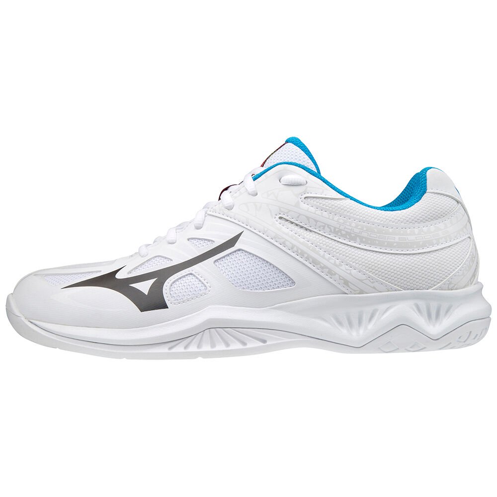 Mizuno Women's Volleyball Shoes Thunder Blade 2 White/Black/Blue - RGLIVTF-72